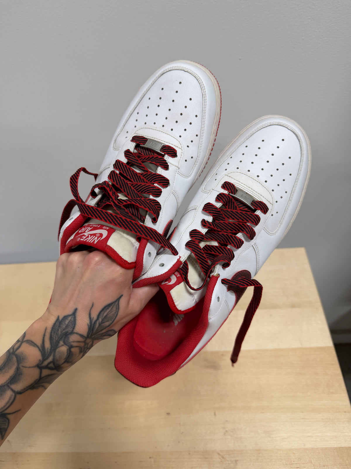 Nike Air Force 1 Low 'White University Red' Sz 12