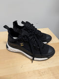 Chanel Velvet Calfskin & Mixed Fibers CC Sneakers Sz 8.5/39