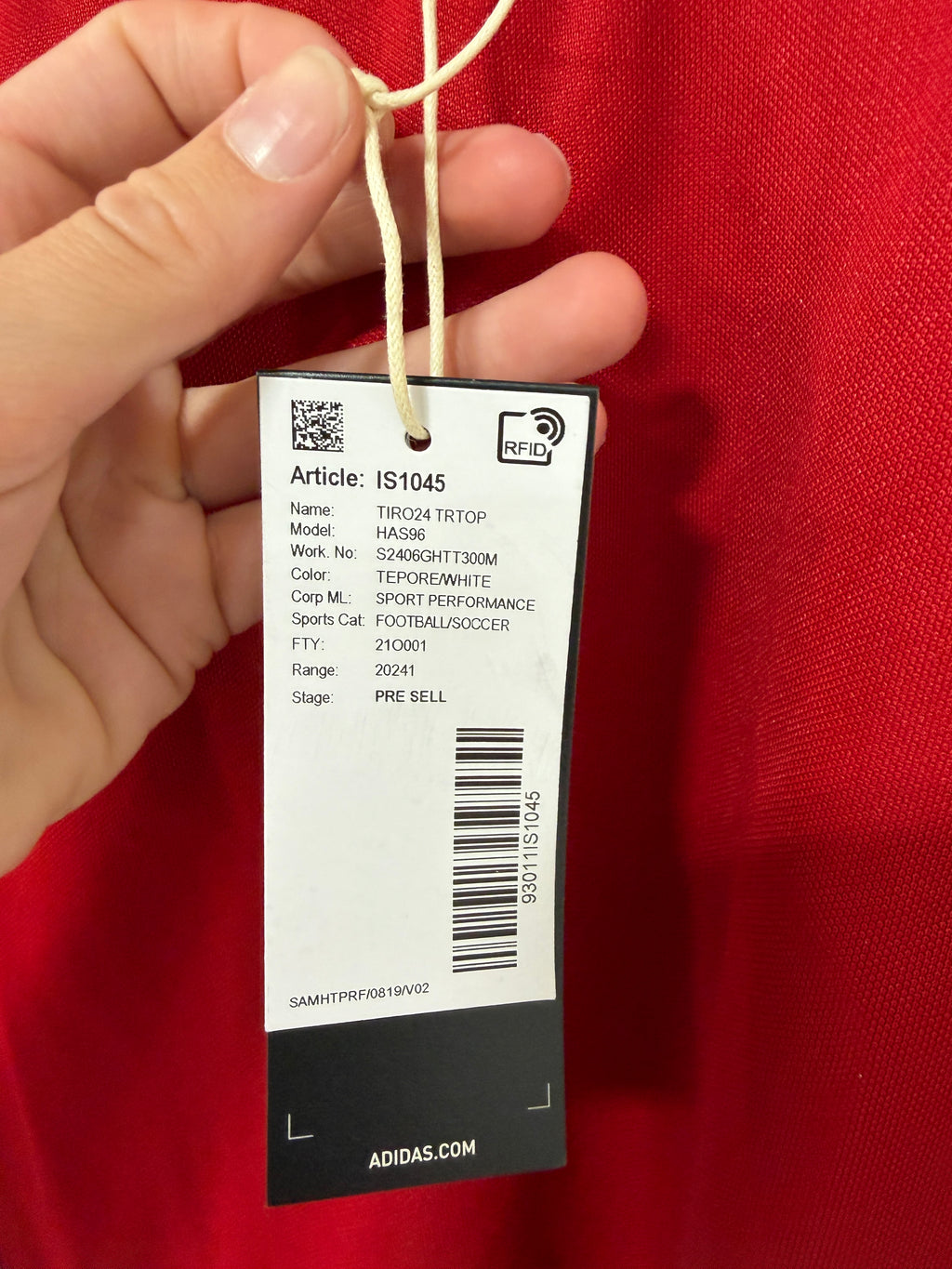 Adidas Tiro 24 Training Top Mens Size Medium