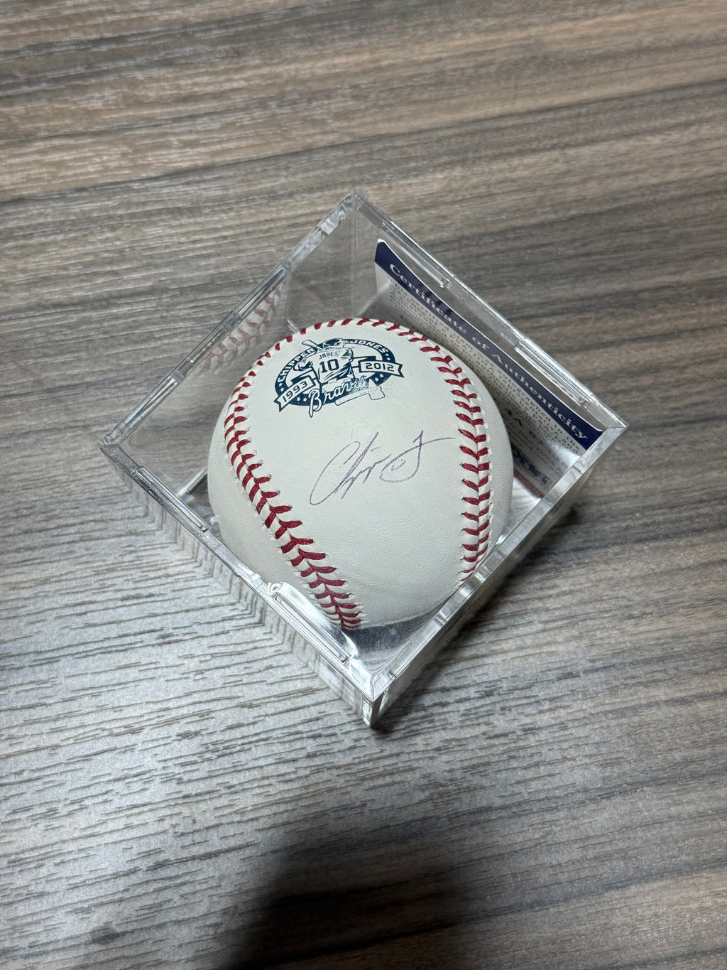 Signed Chipper Jones Braves Baseball Certified