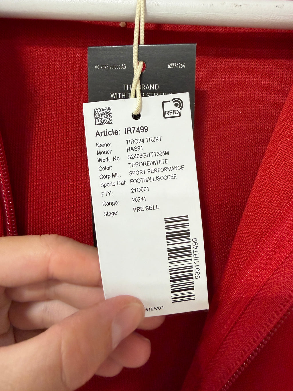 Adidas Tiro 24 Training Jacket Mens Sz Medium
