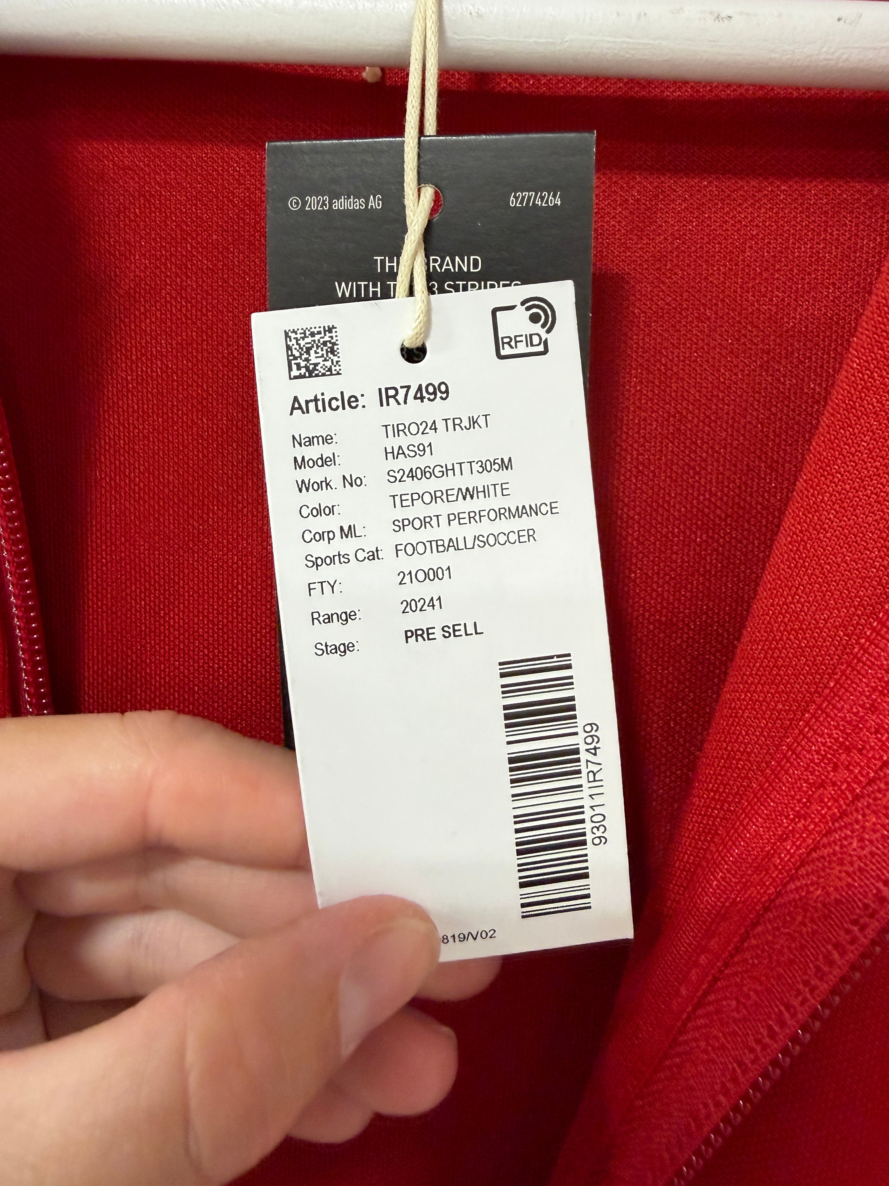Adidas Tiro 24 Training Jacket Mens Sz Medium