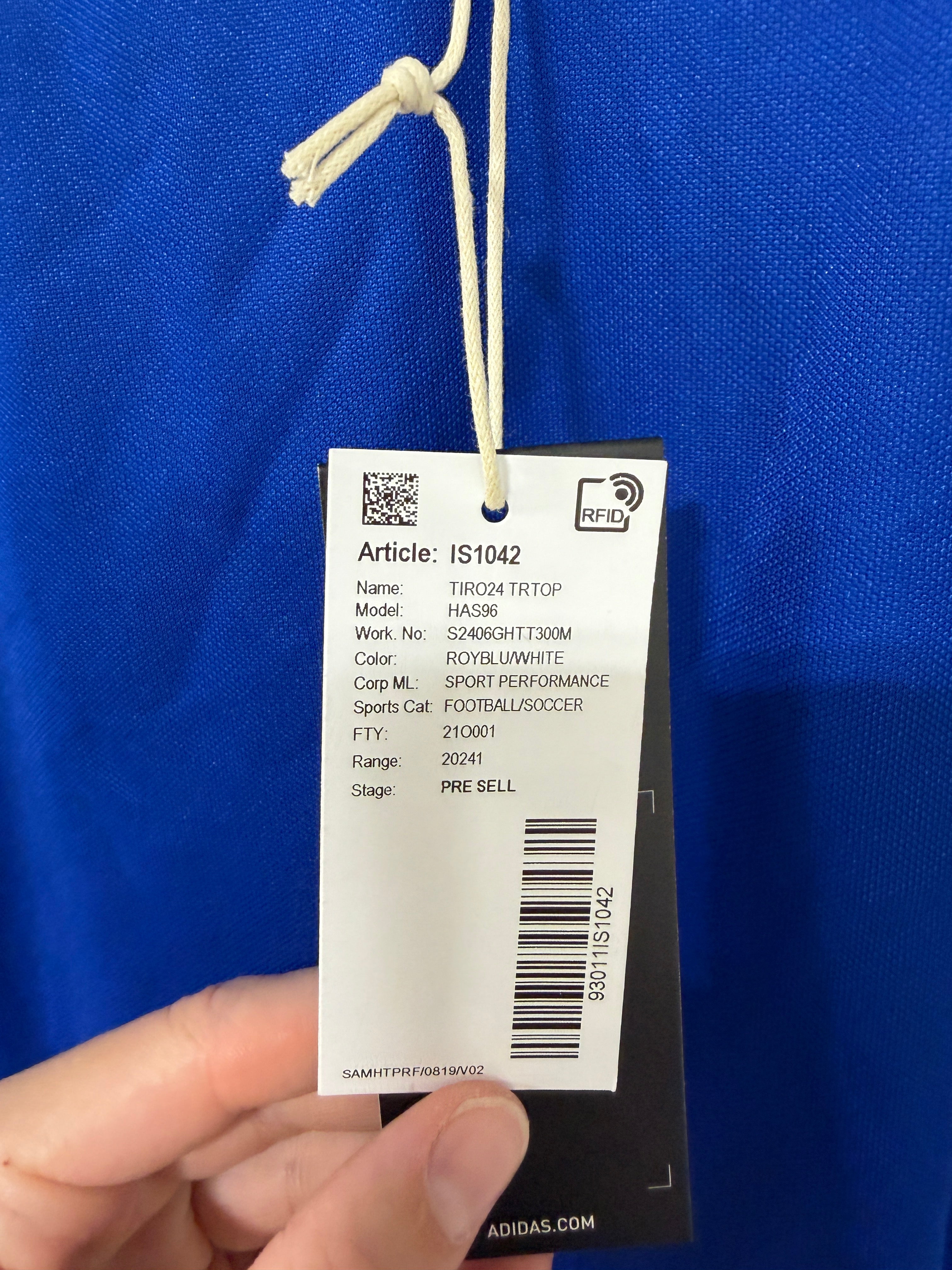 Adidas Tiro 24 Training Top Royal Blue