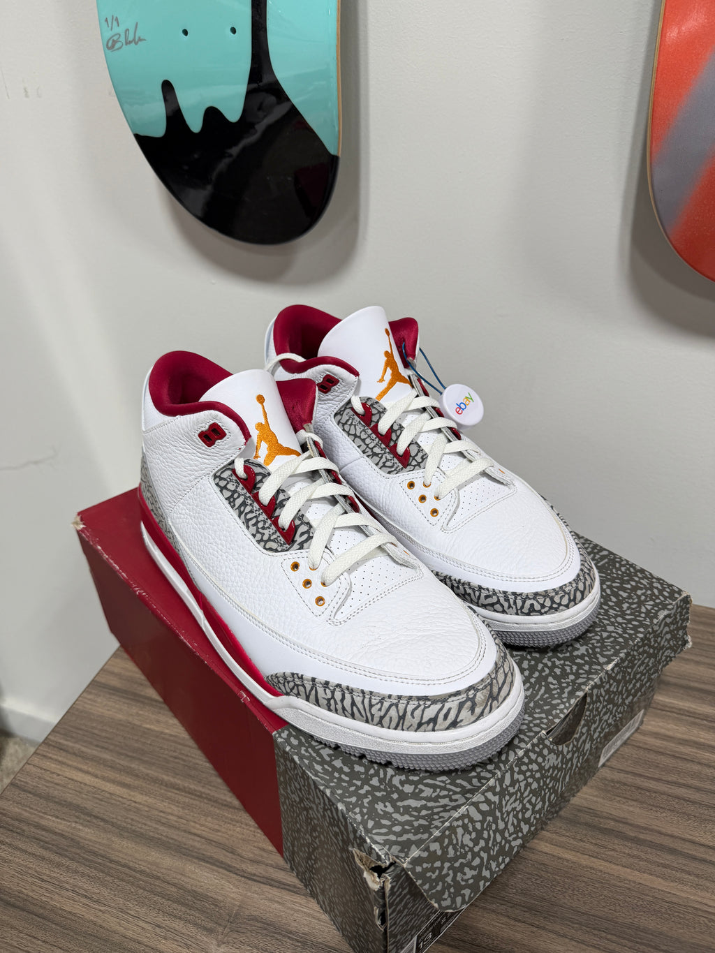 Air Jordan 3 Retro 'Cardinal Red' Sz 13