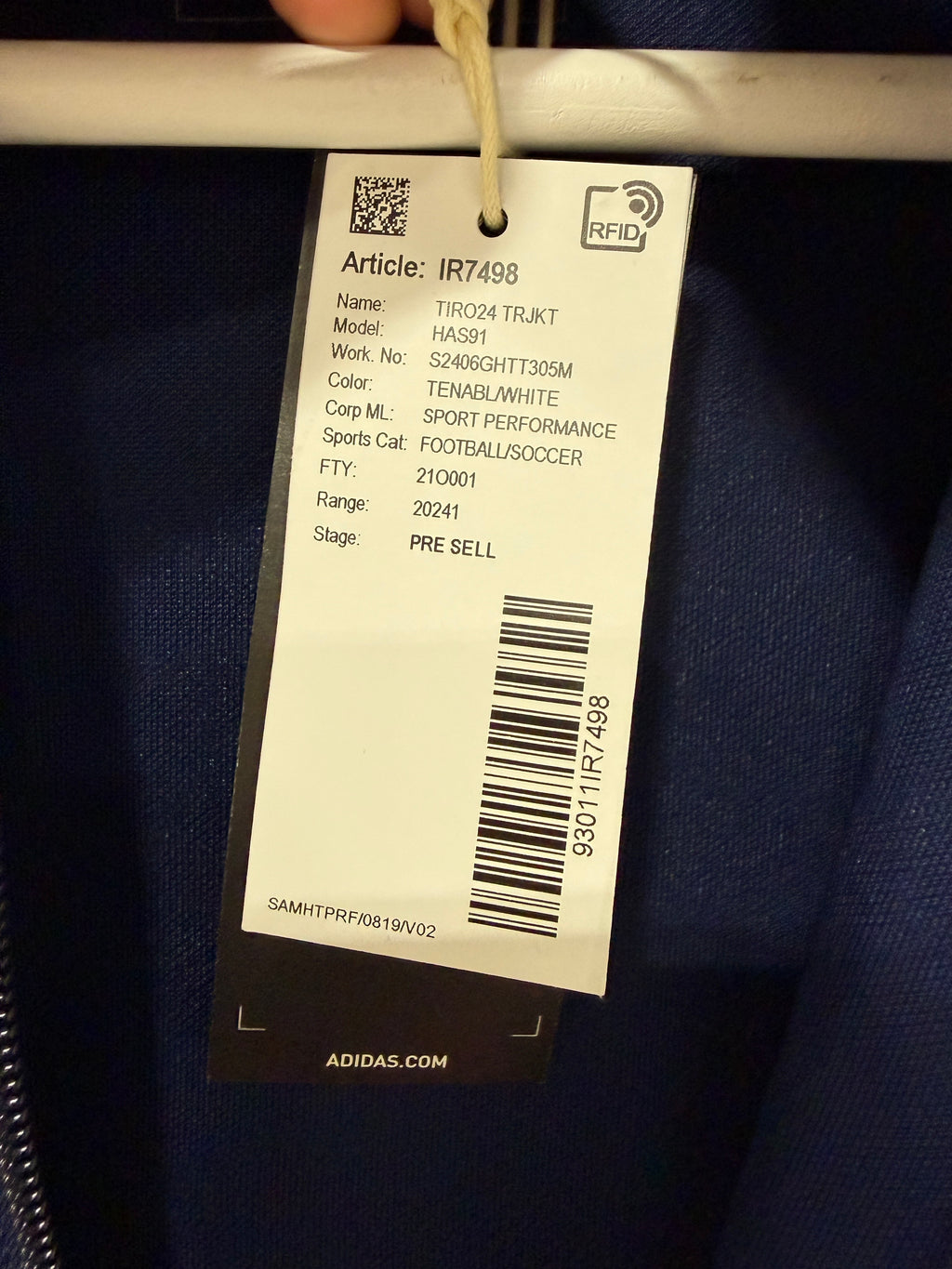 adidas Tiro 24 Training Jacket - Navy Blue