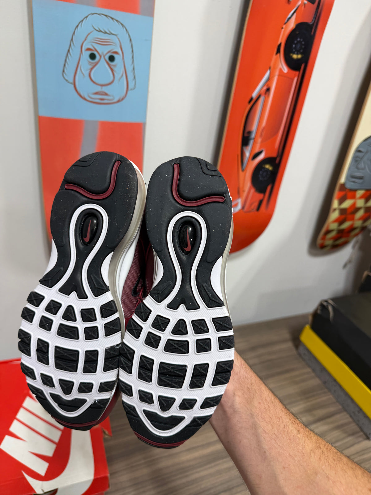 NEW Nike Air Max 97 "Team Red Anthracite" Sz 6.5Y