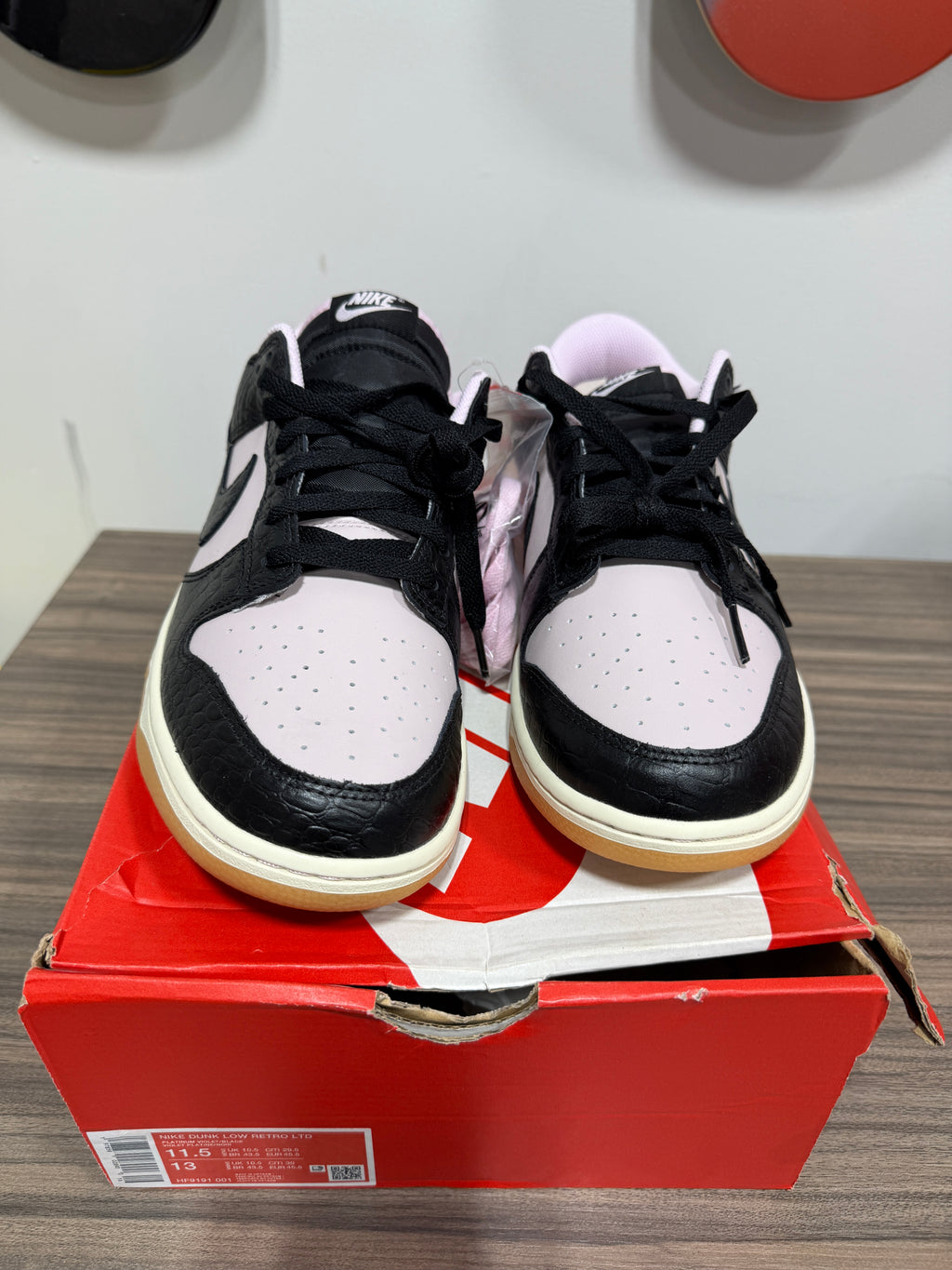 NEW Nike Dunk Low Retro LTD 'Pink Foam Black' Sz 11.5