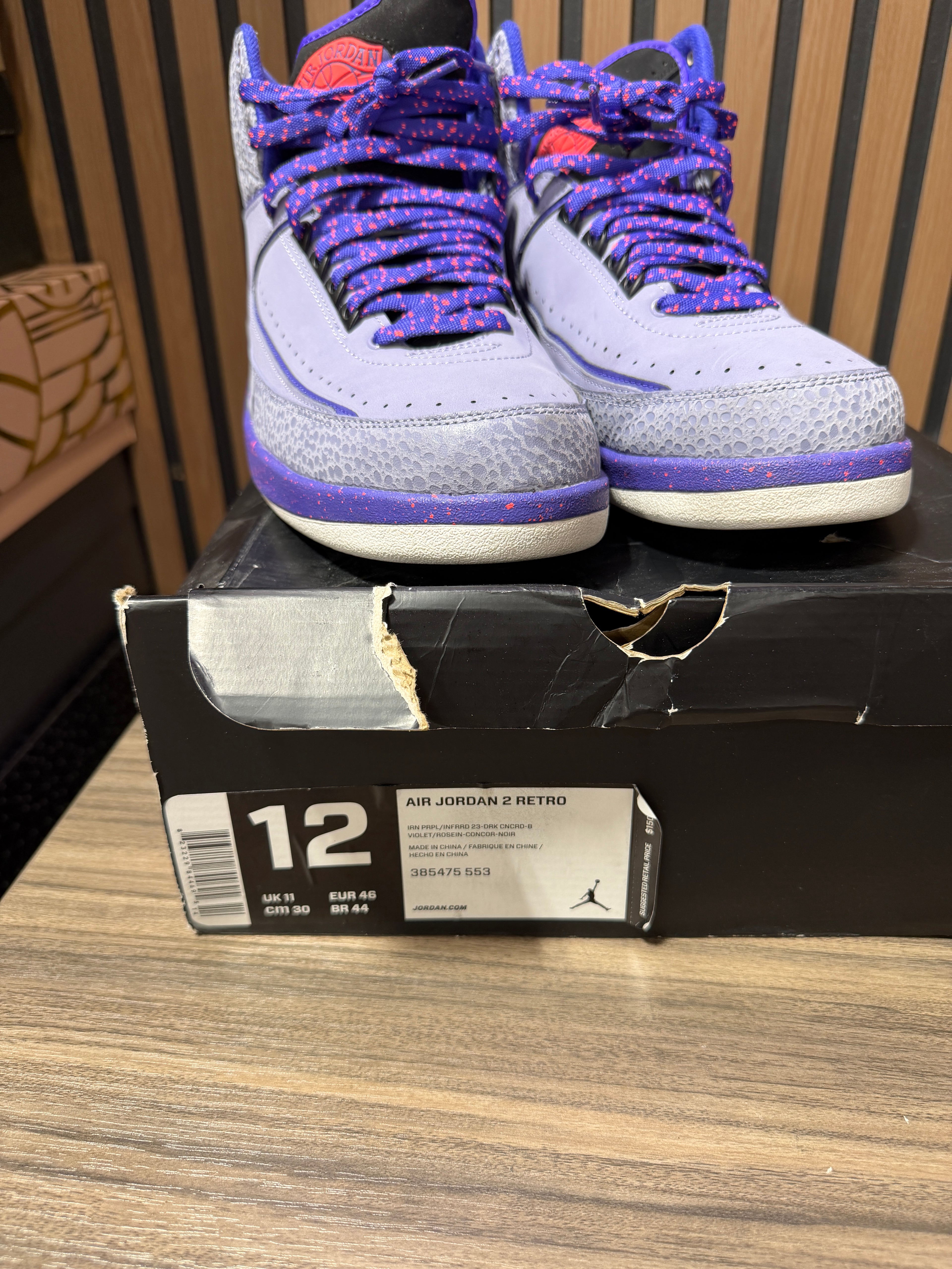 Jordan 2 ‘Iron Purple’  Sz 12