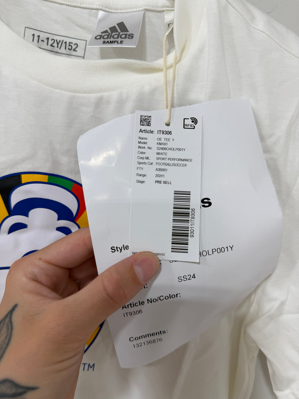 Adidas Euro 2024 Tee Youth