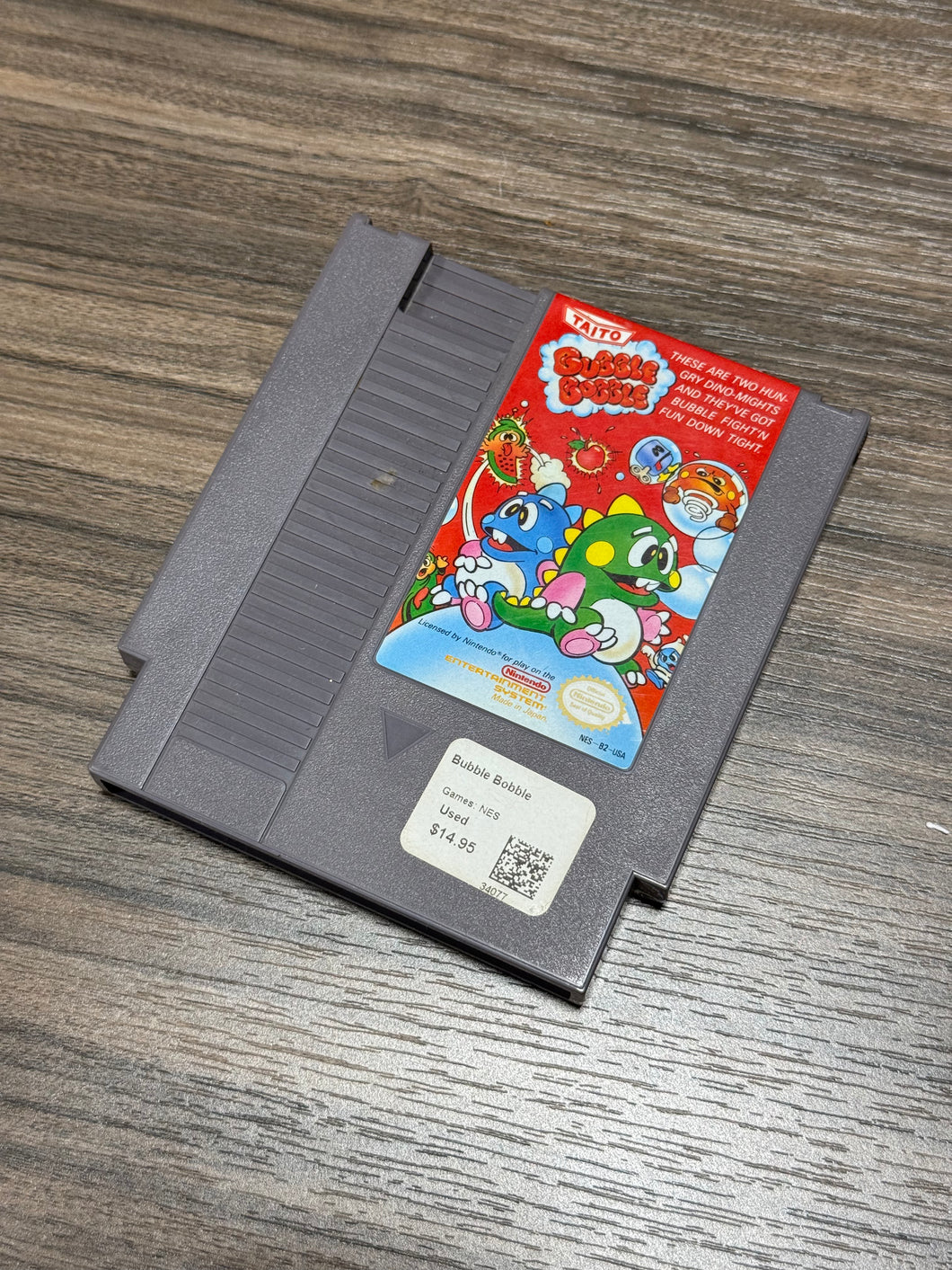 Taito Bubble Bobble Nintendo NES