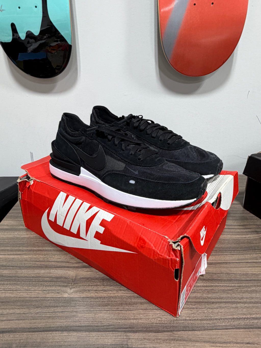 Nike Waffle One 'Black' Sz 12