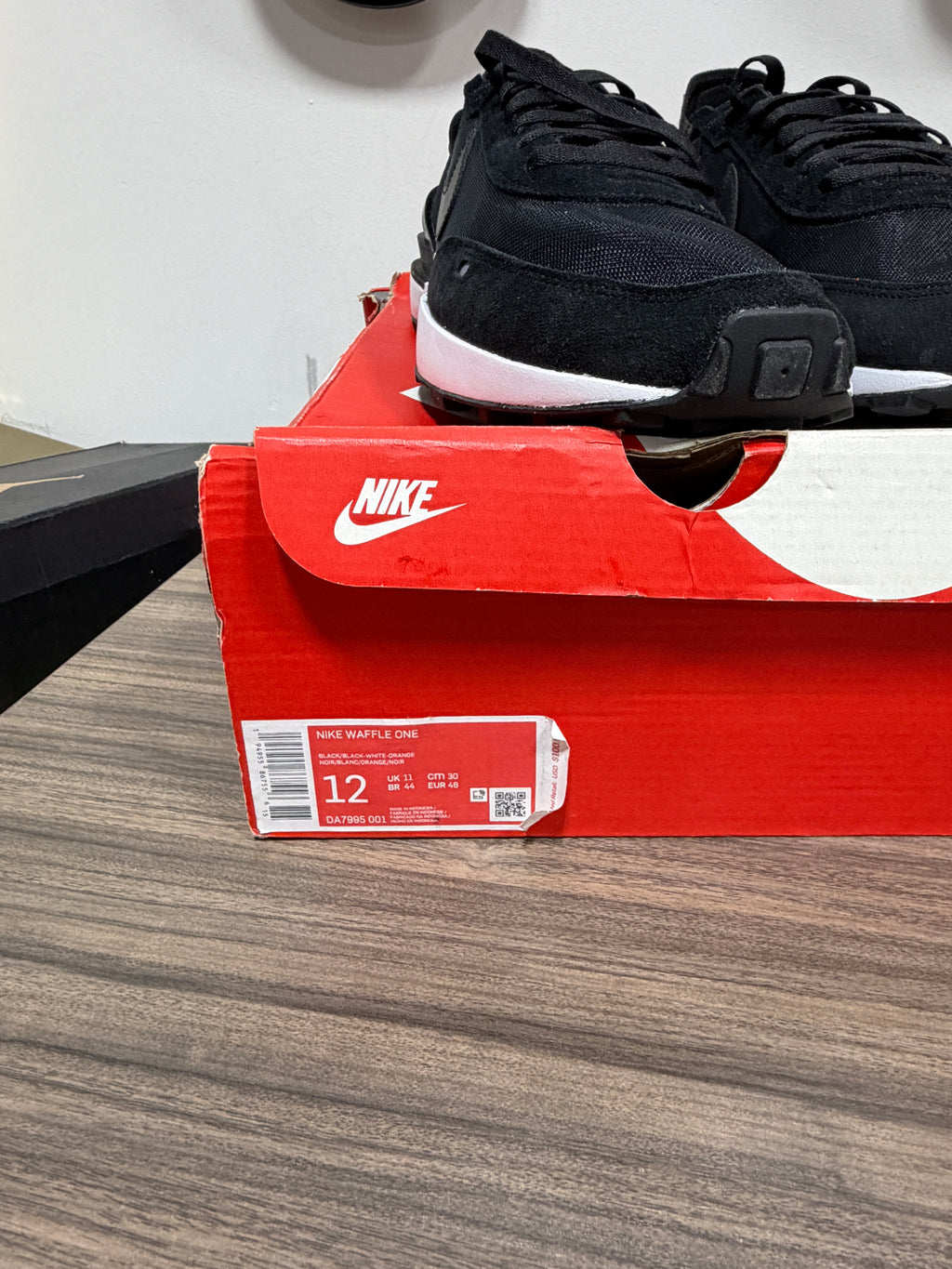 Nike Waffle One 'Black' Sz 12