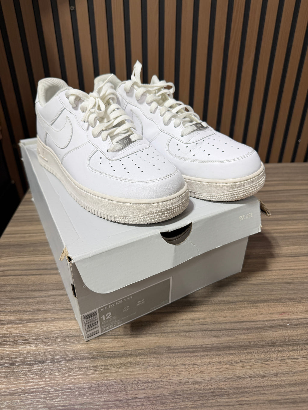Nike Air Force 1 Low White Sz 12