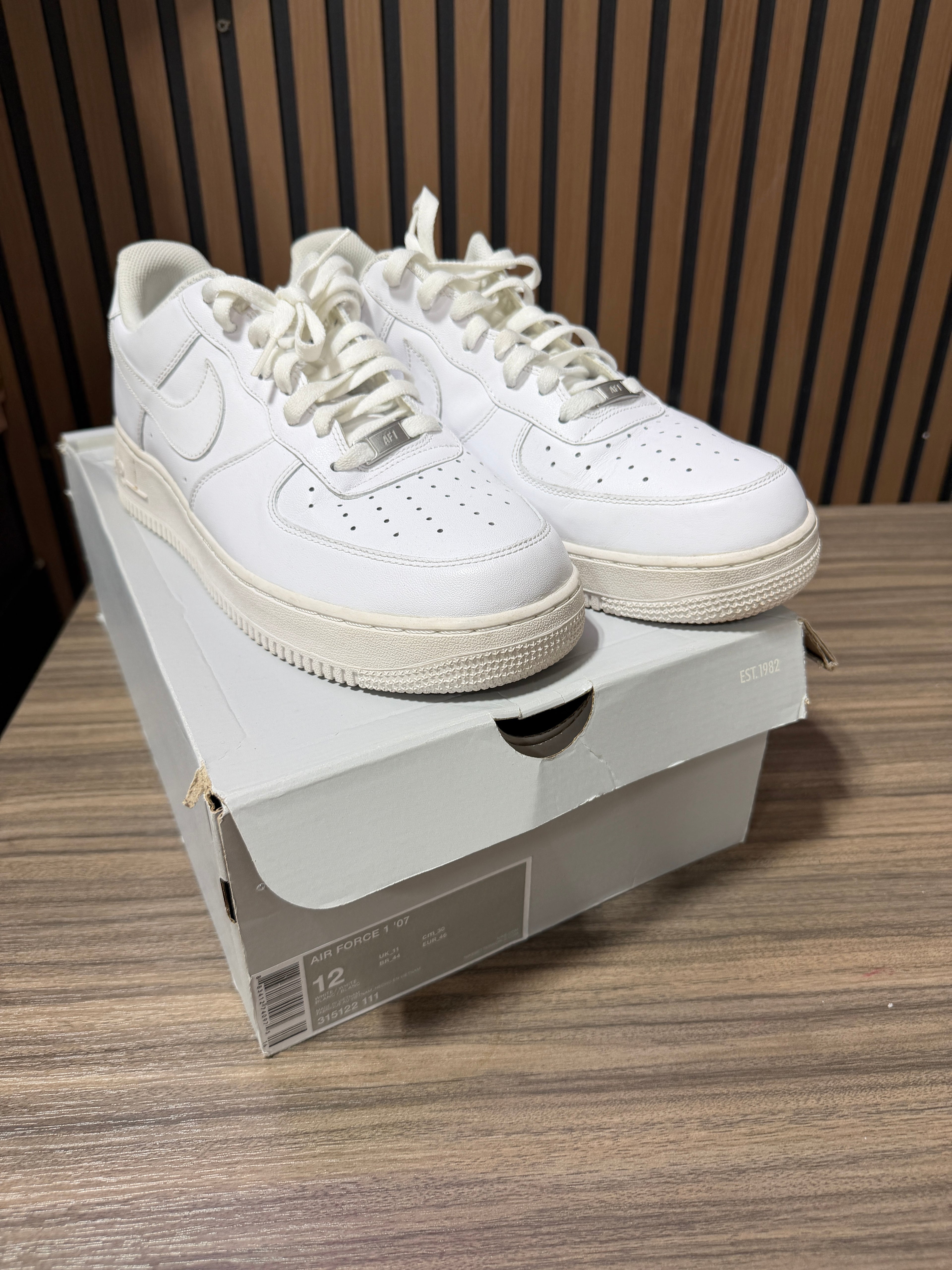 Nike Air Force 1 Low White Sz 12