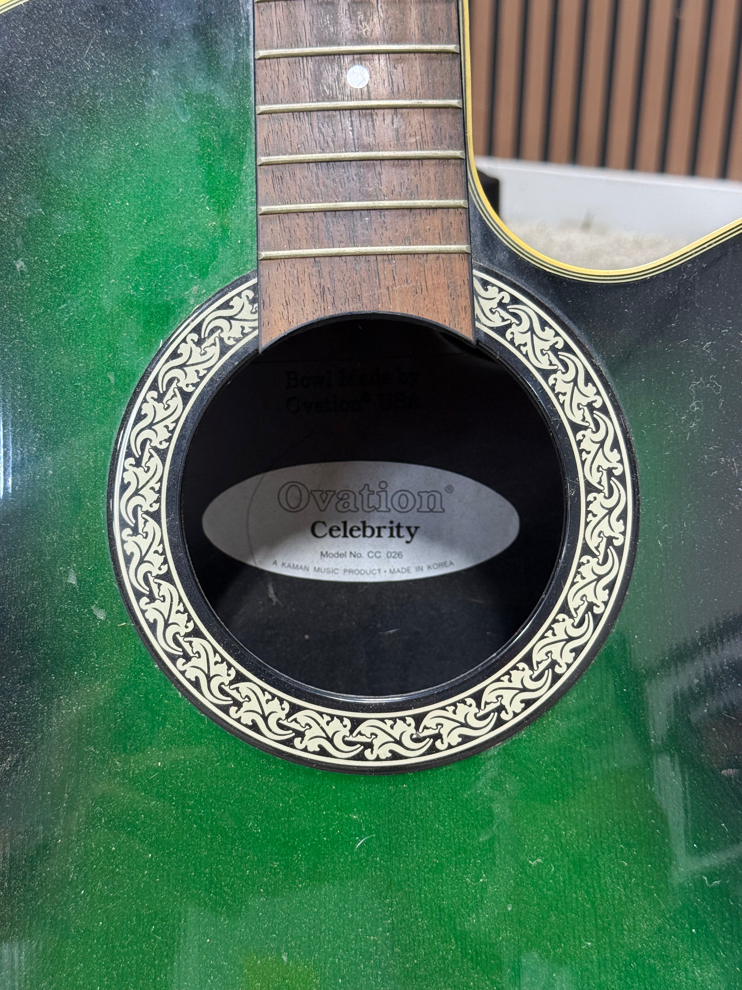 Ovation Celebrity Electric Acoustic Guitar Read Description