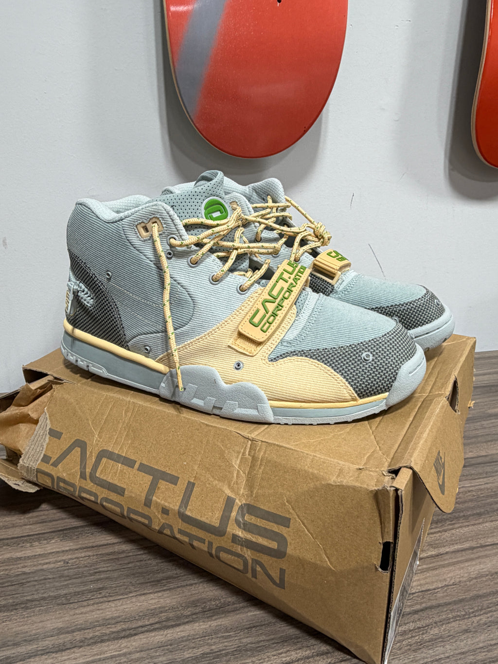 NEW Nike x Travis Scott Air Trainer 1 SP "Grey Haze" Sz 12