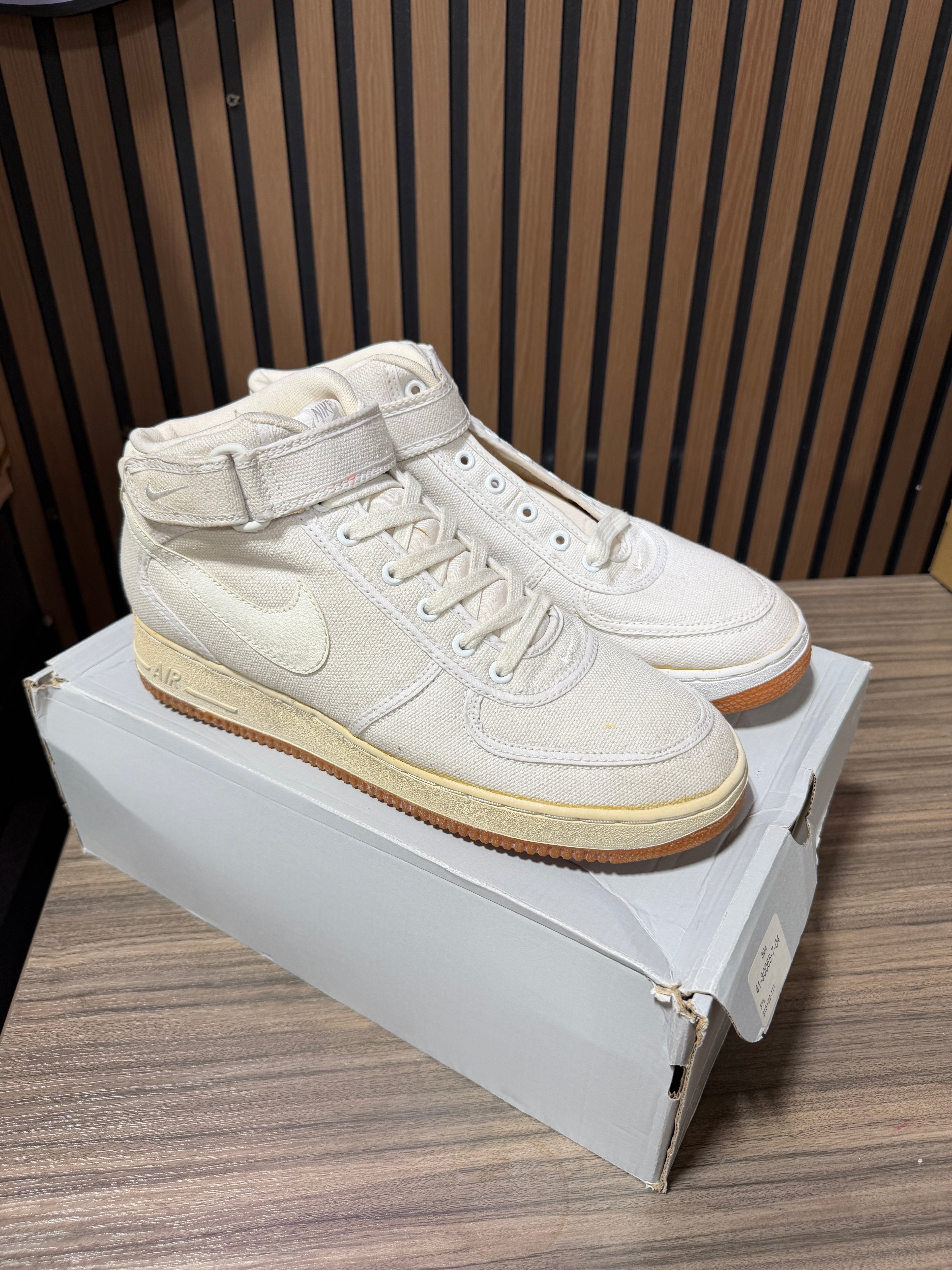 Nike Air Froce 1 Mid Canvas Sz 12