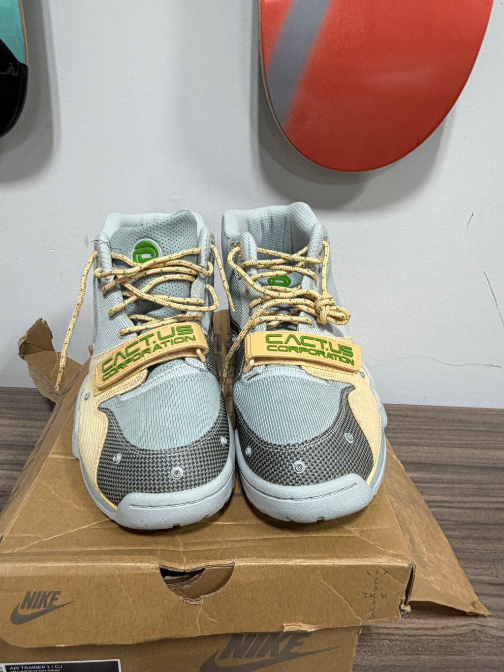 NEW Nike x Travis Scott Air Trainer 1 SP "Grey Haze" Sz 12