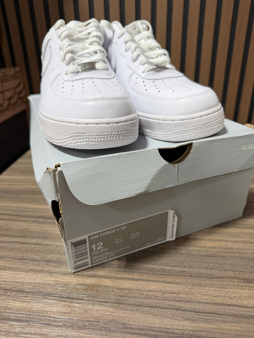Nike Air Force 1 White Sz 12
