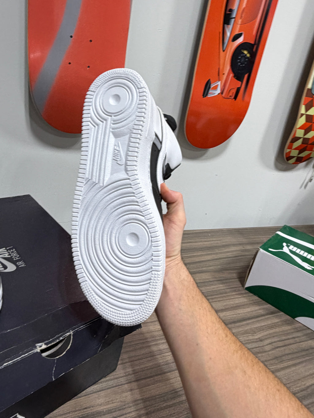 NEW Nike Air Force 1 High LV8 2 'Black White' Sz 12
