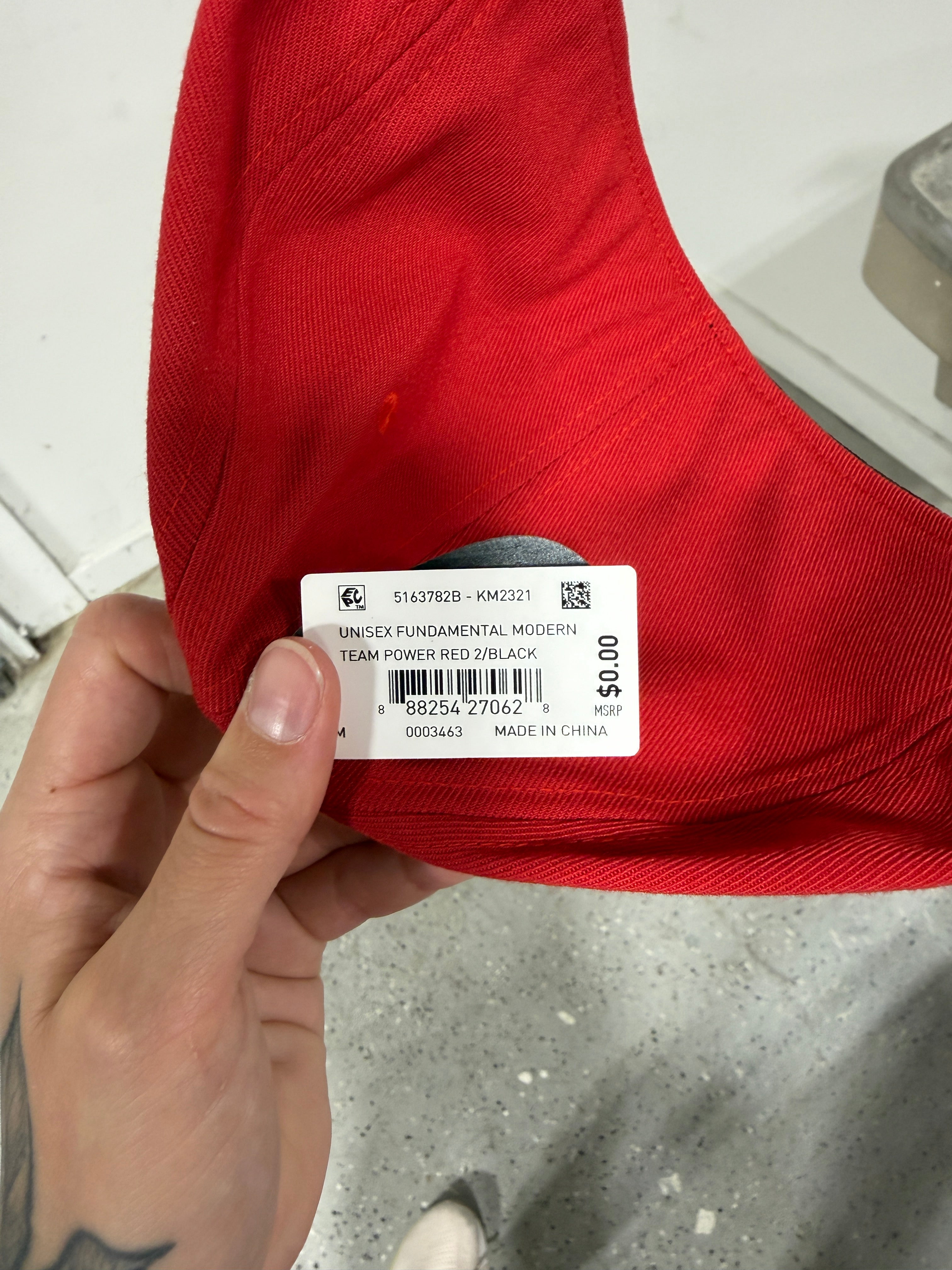 Adidas Fundamental Cap Size M Red