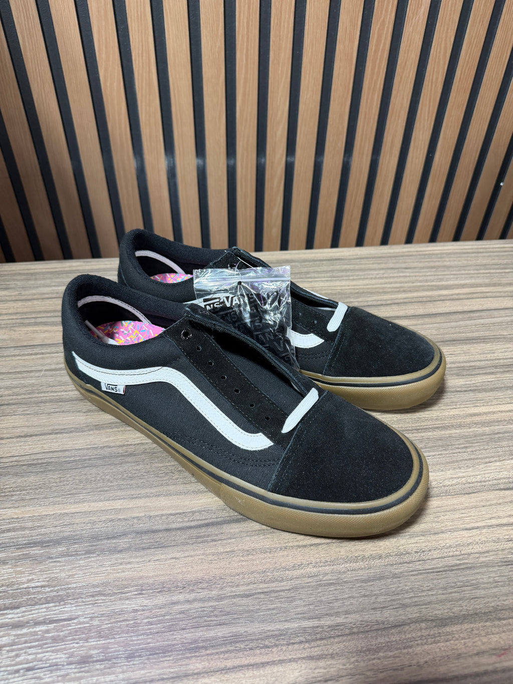 Vans Old Skool Black/Gum Sz 12