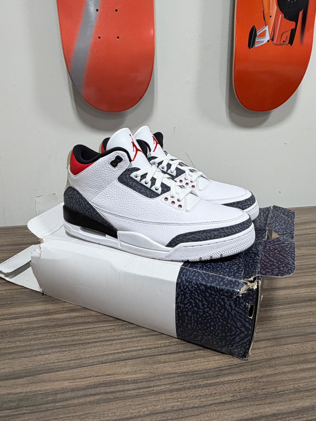 NEW Air Jordan 3 Retro SE 'Fire Red' Denim Sz 12
