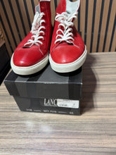 Load image into Gallery viewer, Prime Collection Leather Italian Made Sneakers Red Sz 12/45
