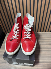 Load image into Gallery viewer, Prime Collection Leather Italian Made Sneakers Red Sz 12/45

