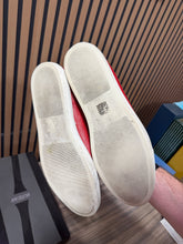Load image into Gallery viewer, Prime Collection Leather Italian Made Sneakers Red Sz 12/45
