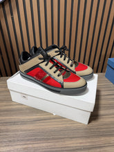 Load image into Gallery viewer, Versace Low Top Sneakers Tan.Red Sz 12/45
