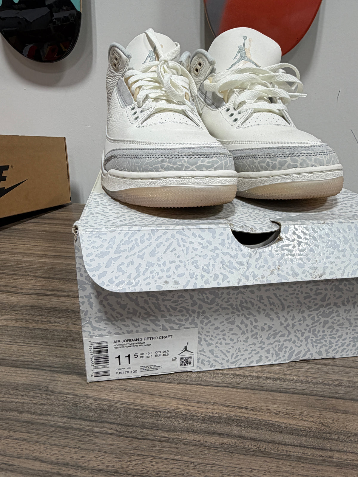 Air Jordan 3 Retro Craft Ivory sz 11.5