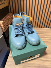 Load image into Gallery viewer, Buscemi 100mm high-top sneaker Petrol Blue Sz 12/45
