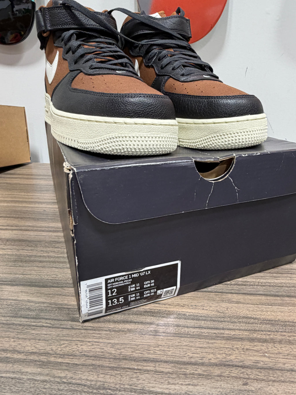 NEW Nike Air Force 1 Mid '07 LX "Certified Fresh - Pecan" Sz 12
