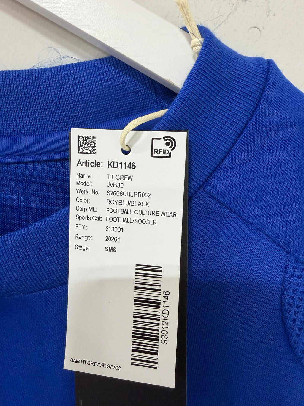 Adidas Crew Tiro Travel Crew Top Mens