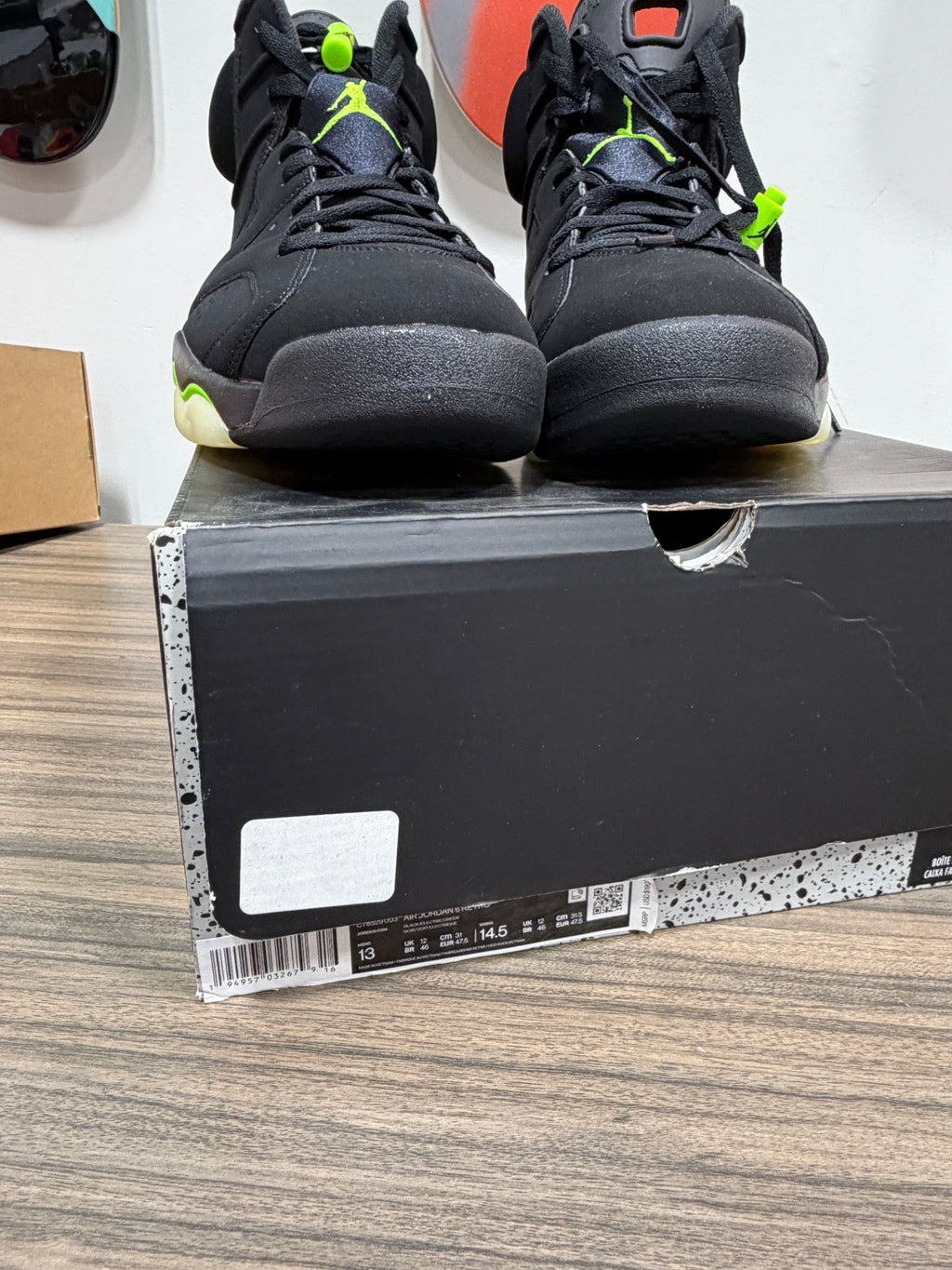 NEW Air Jordan 6 Retro 'Electric Green' Sz 13