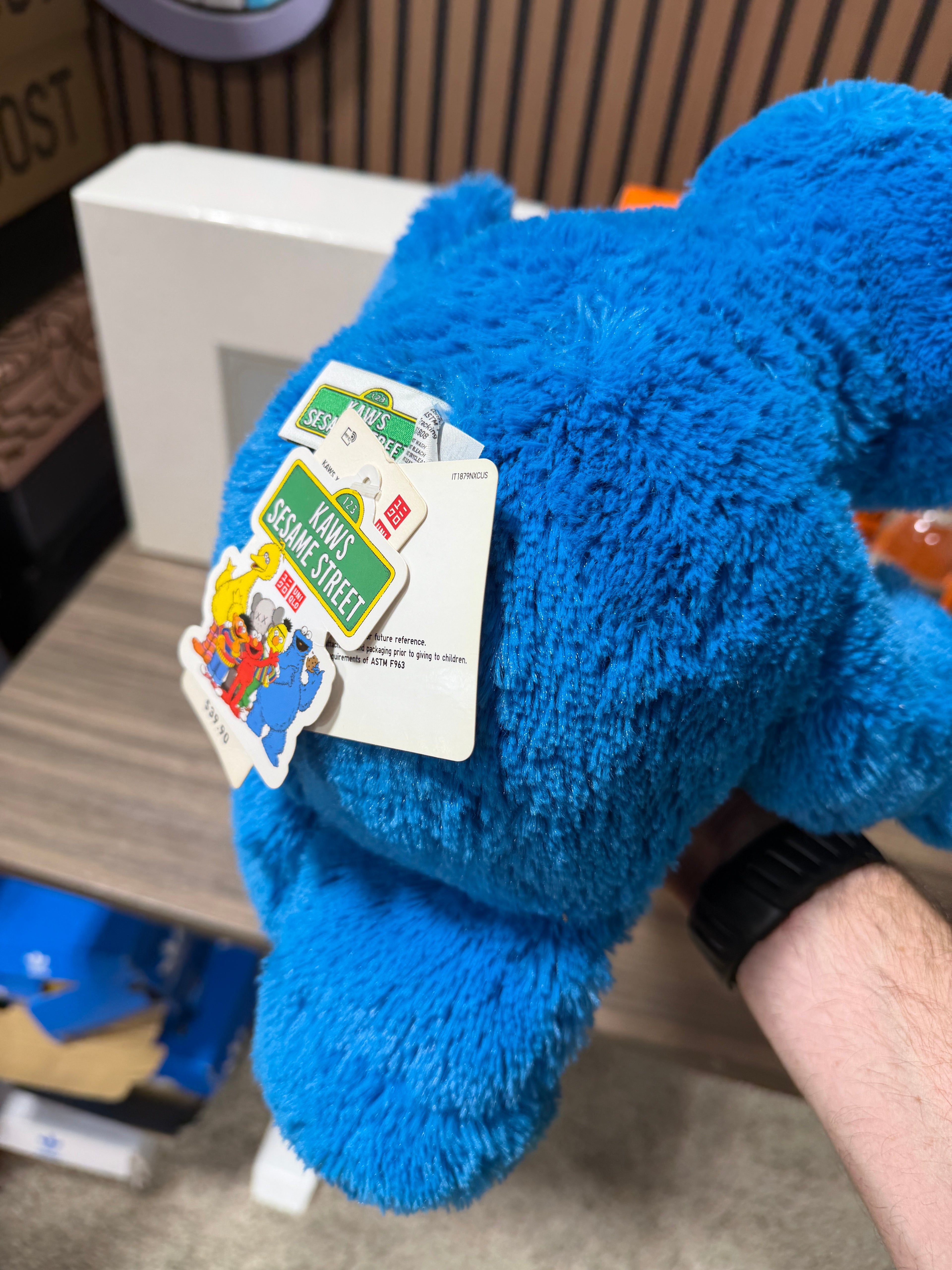 Kaws x Sesame Street Uniqlo Plush Cookie Monster