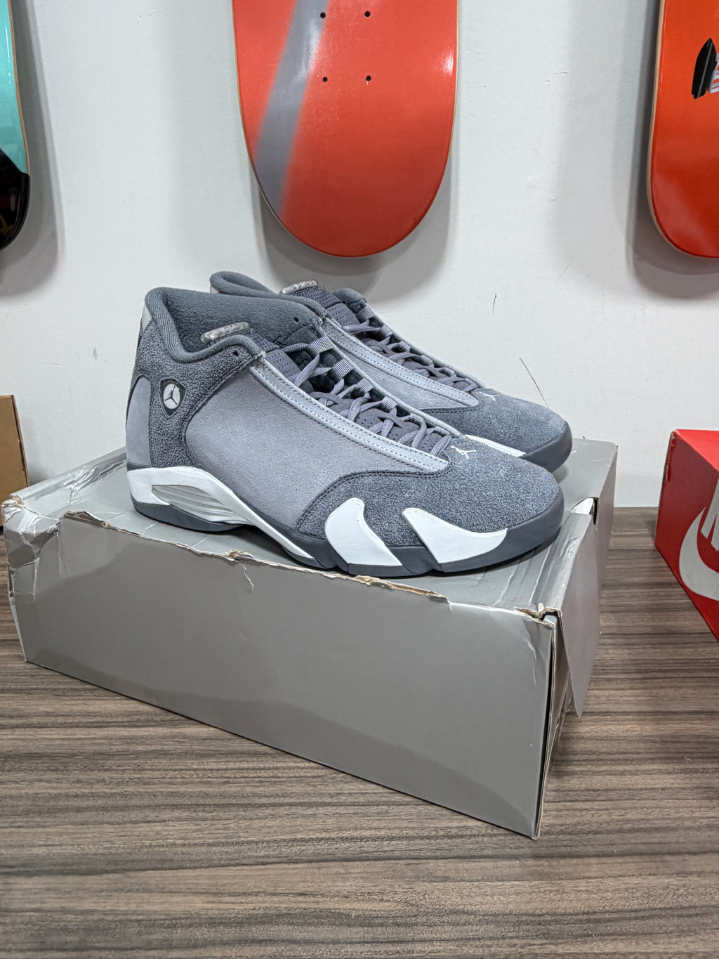 NEW Air Jordan 14 Retro "Flint Grey" Sz 12