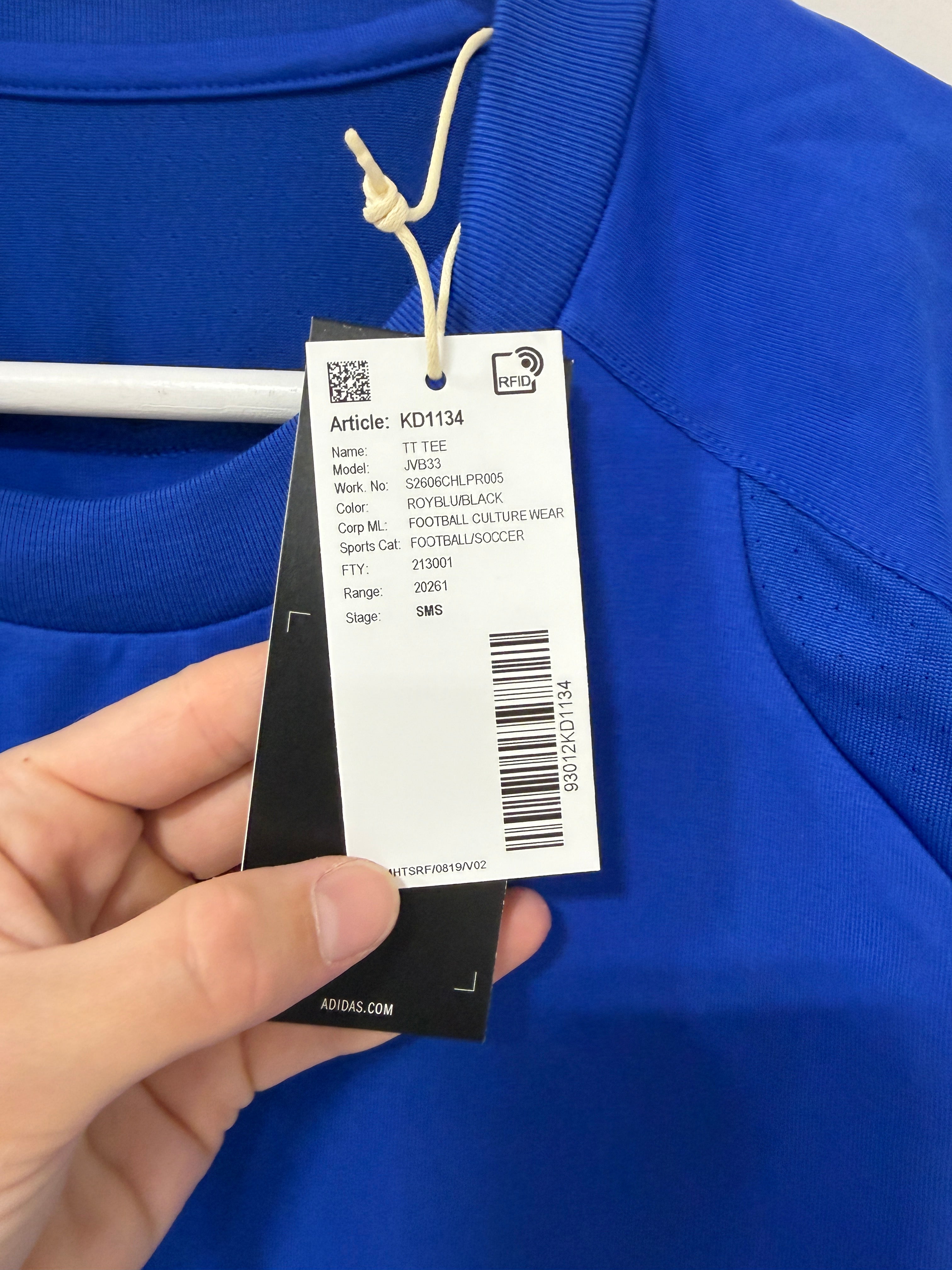 Adidas Tiro Travel T-shirt Sz Medium