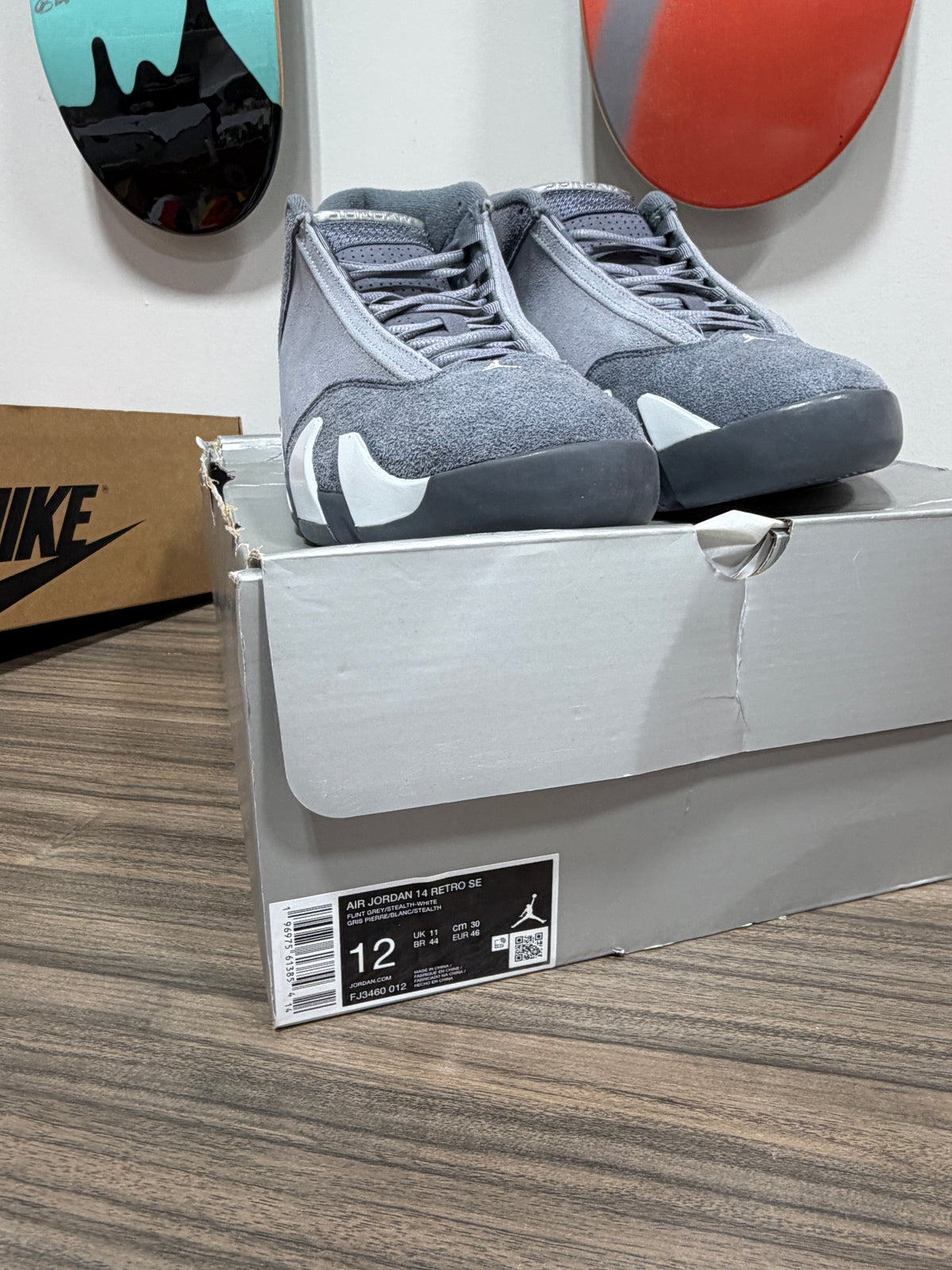 NEW Air Jordan 14 Retro "Flint Grey" Sz 12