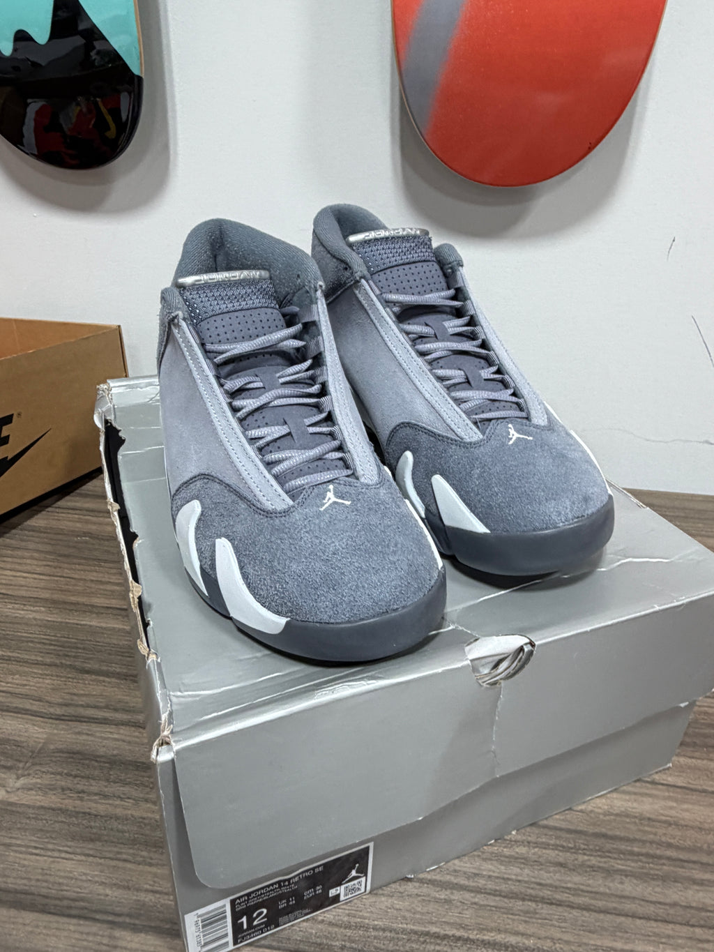 NEW Air Jordan 14 Retro "Flint Grey" Sz 12
