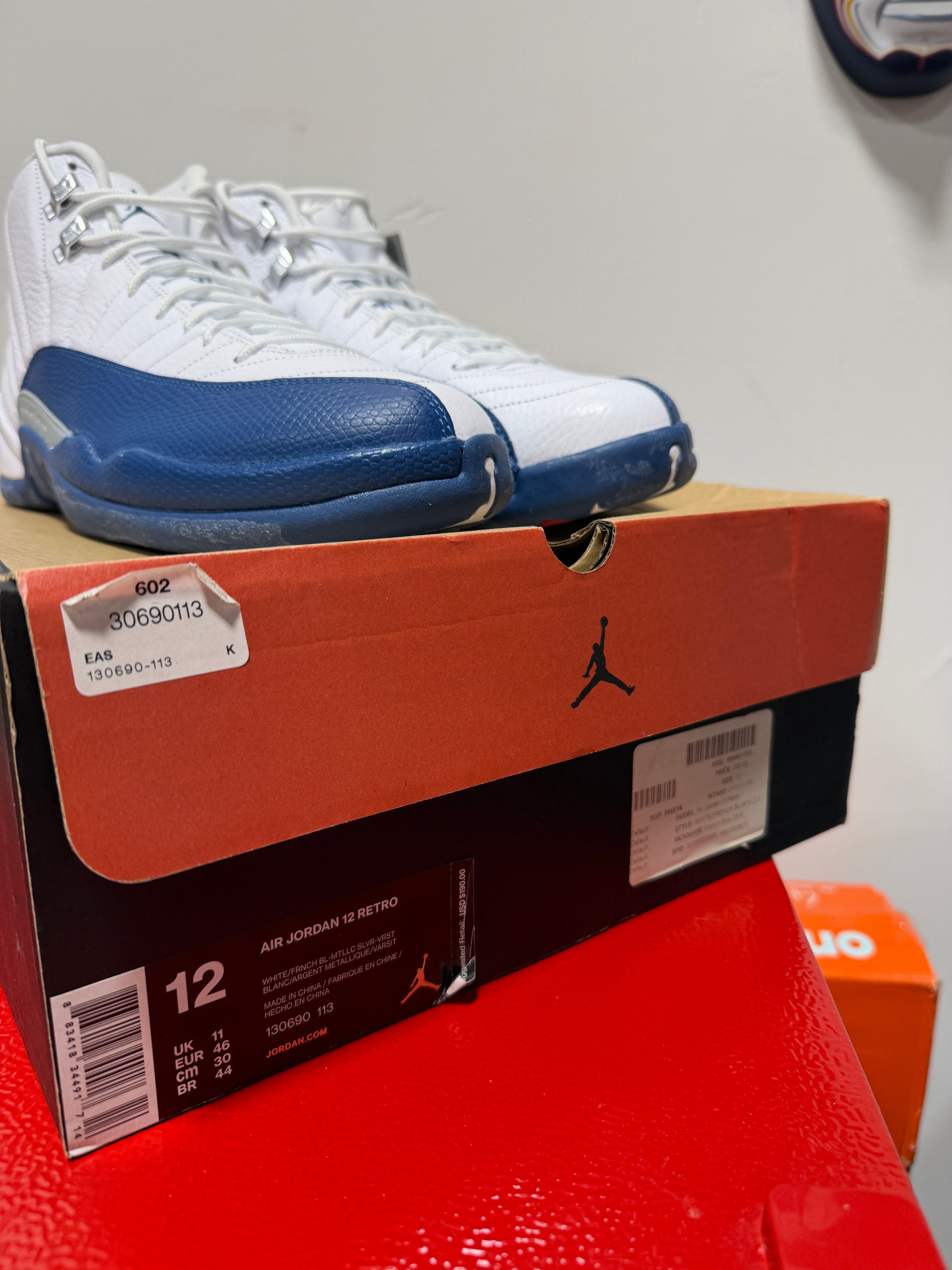 Air Jordan 12 Retro 'French Blue' 2016 Sz 12