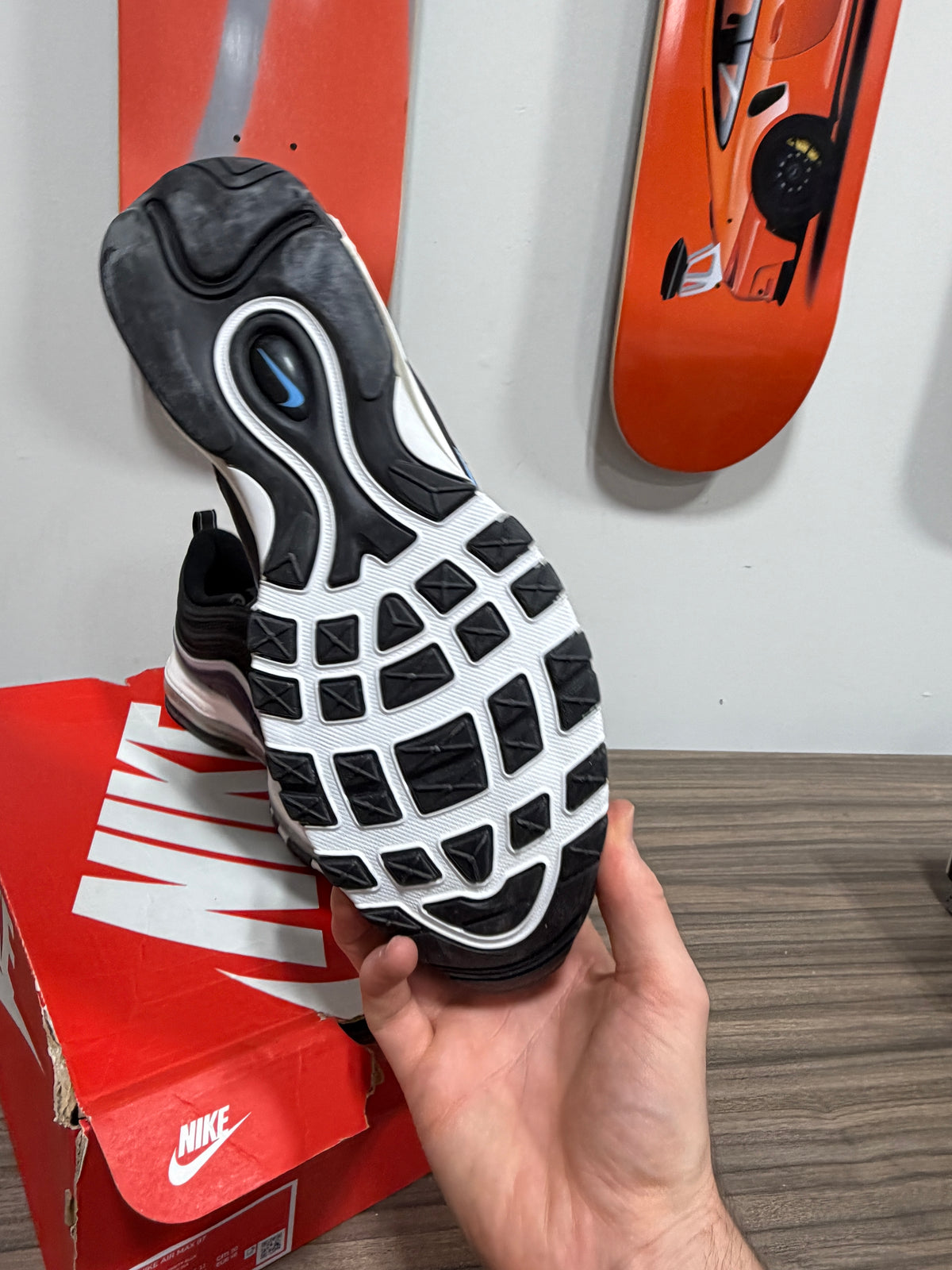 Nike Air Max 97 'Black Dark Obsidian' Sz 12