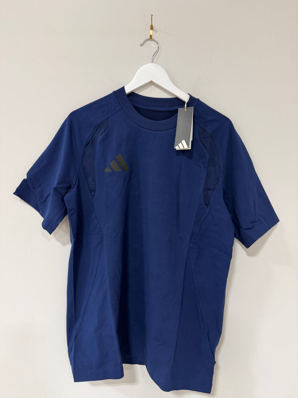 Adidas Tiro Travel T-Shirt Blue Sz Medium