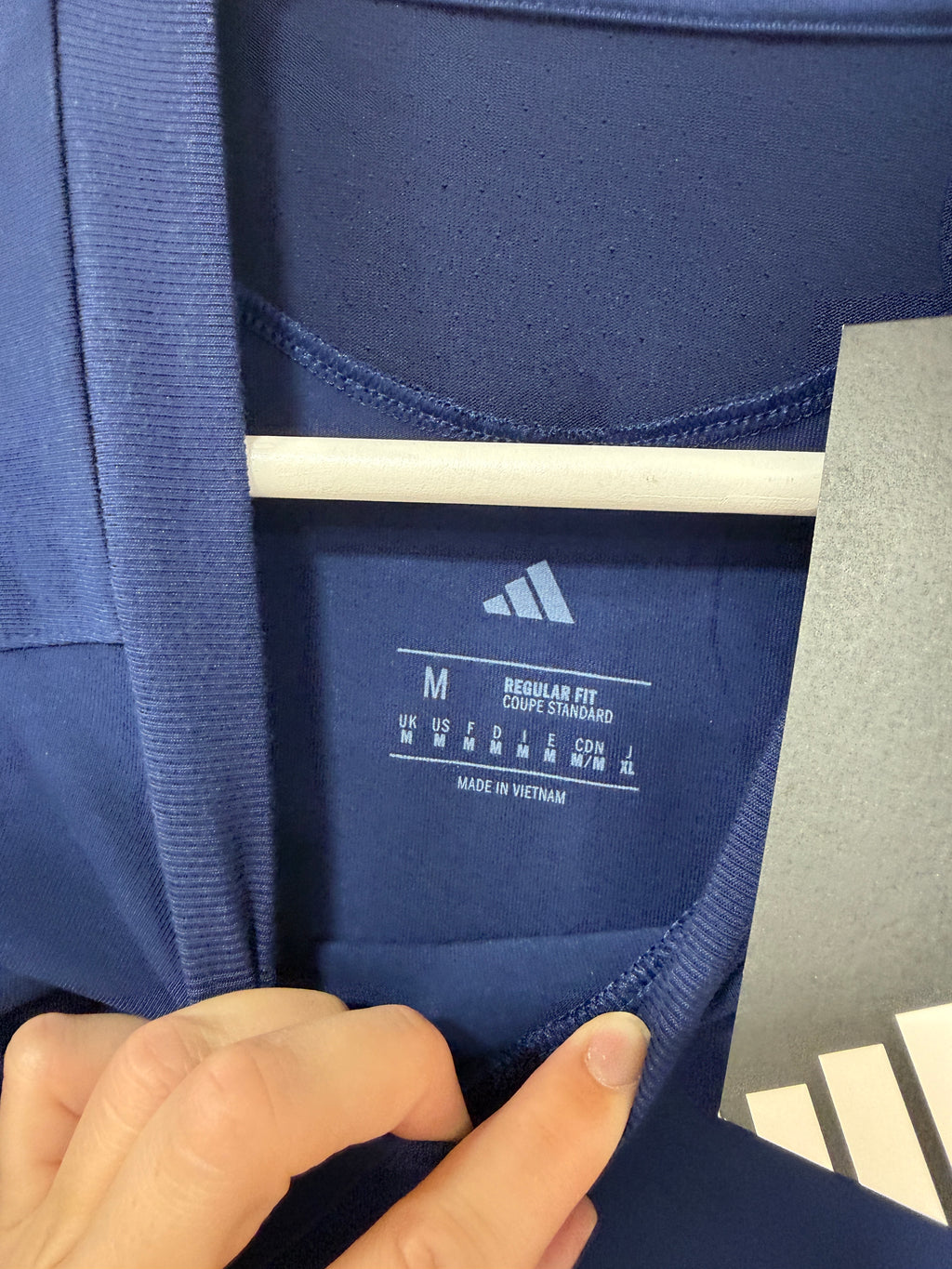 Adidas Tiro Travel T-Shirt Blue Sz Medium