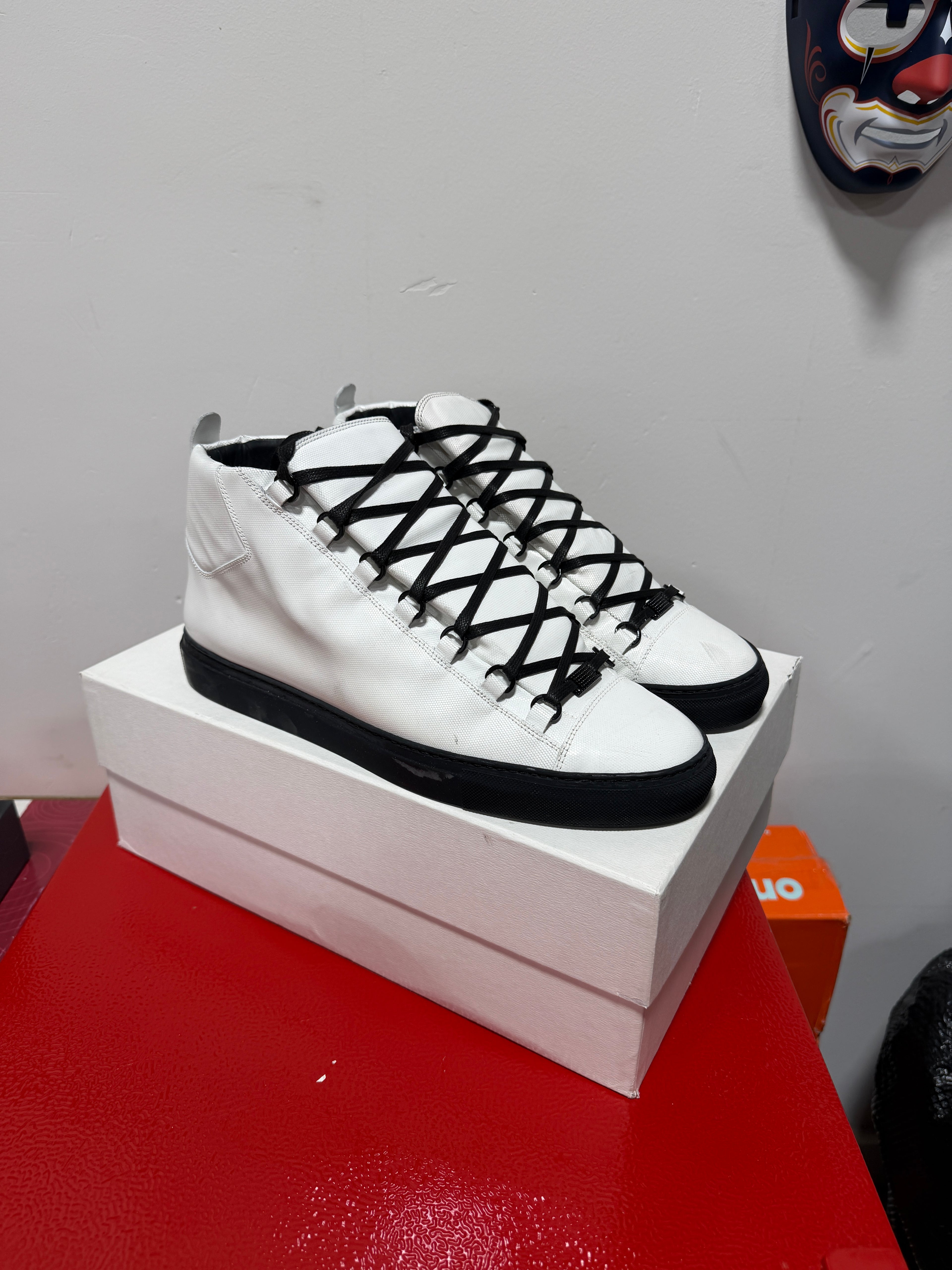Balenciaga Arena Leather High-Top Sz 12/45