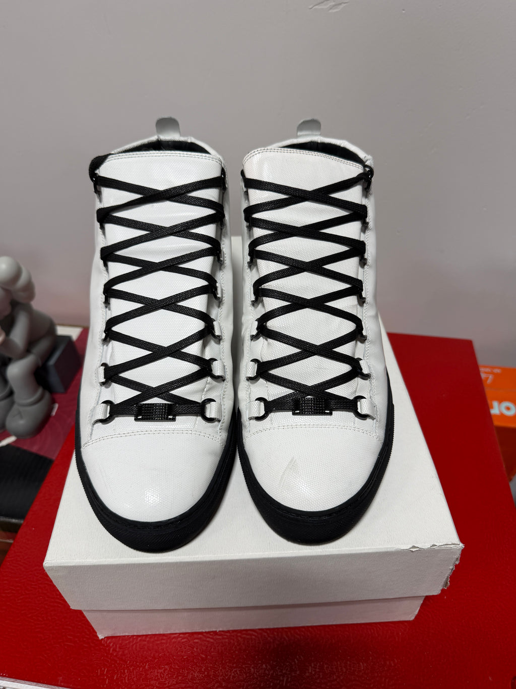 Balenciaga Arena Leather High-Top Sz 12/45