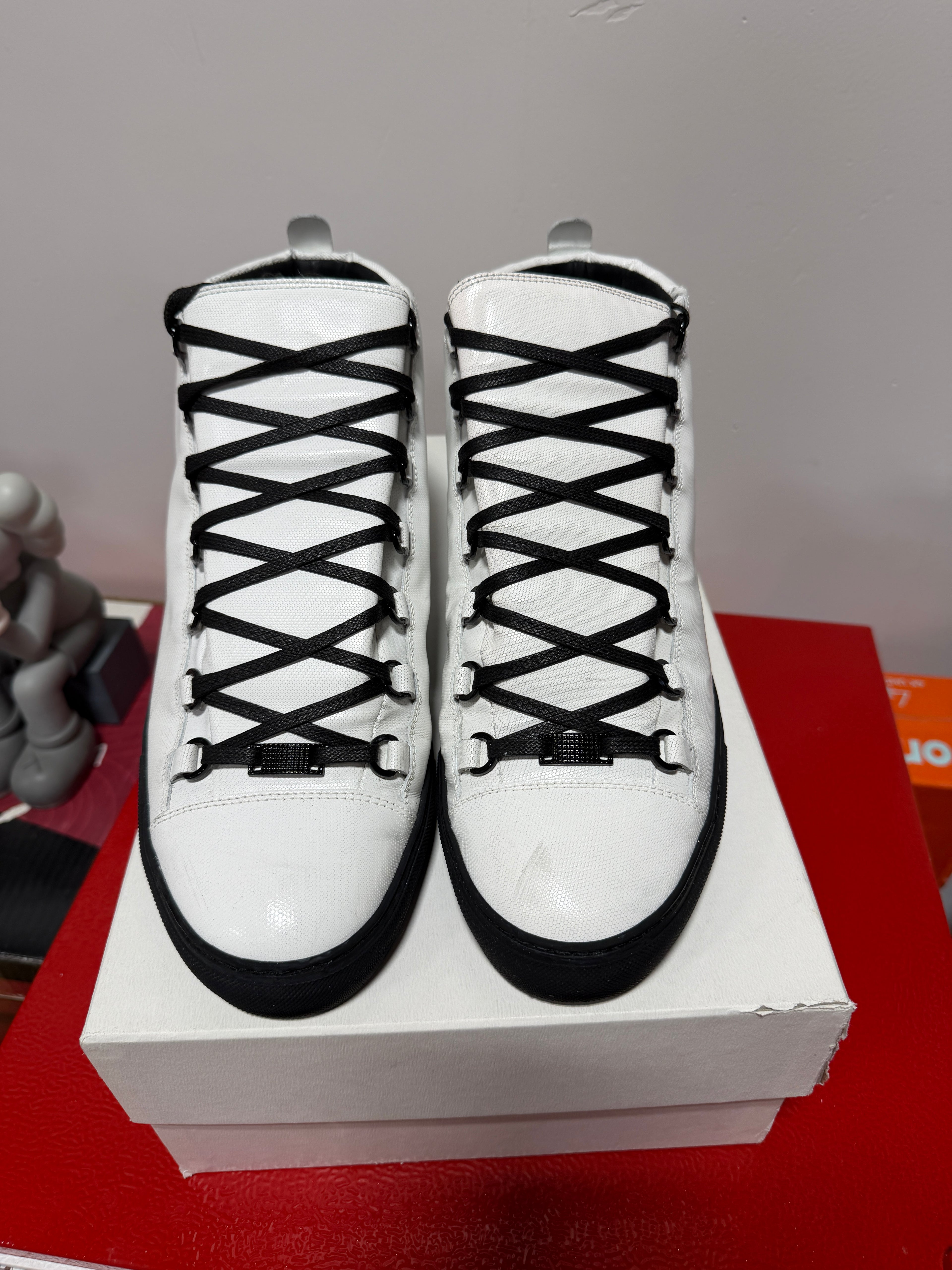 Balenciaga Arena Leather High-Top Sz 12/45