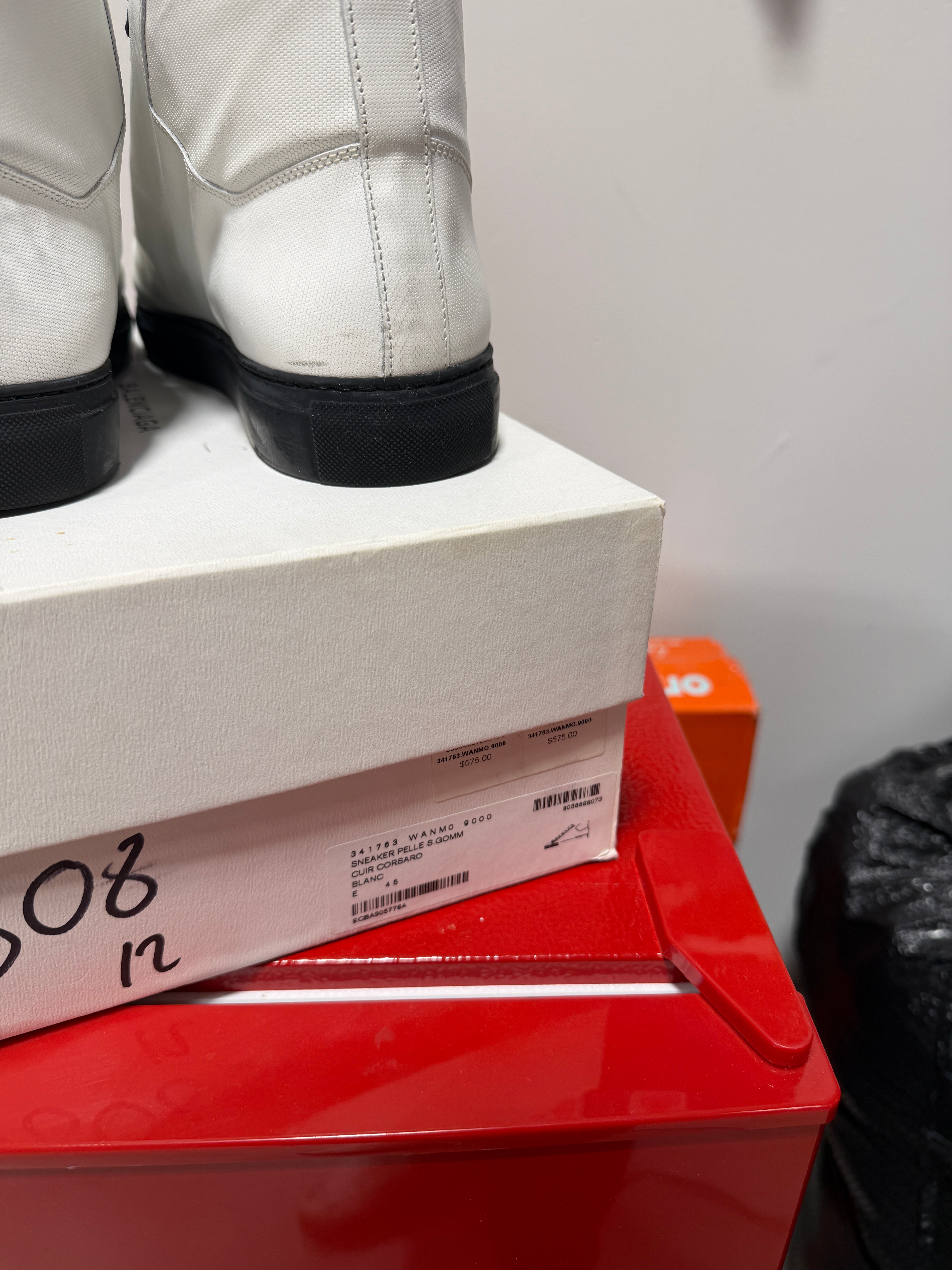 Balenciaga Arena Leather High-Top Sz 12/45