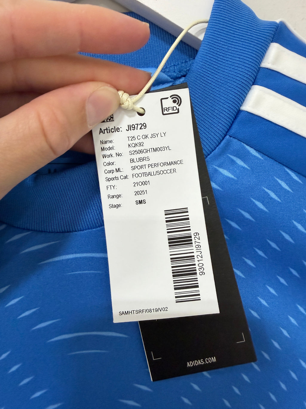 Adidas Tiro 25 Club Goalkeeper Long Sleeve Jersey Youth